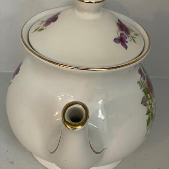 Sadler Teapot English Floral With Gold Trim, Vintage Tea ware  Serveware Teapot - Picture 5 of 10